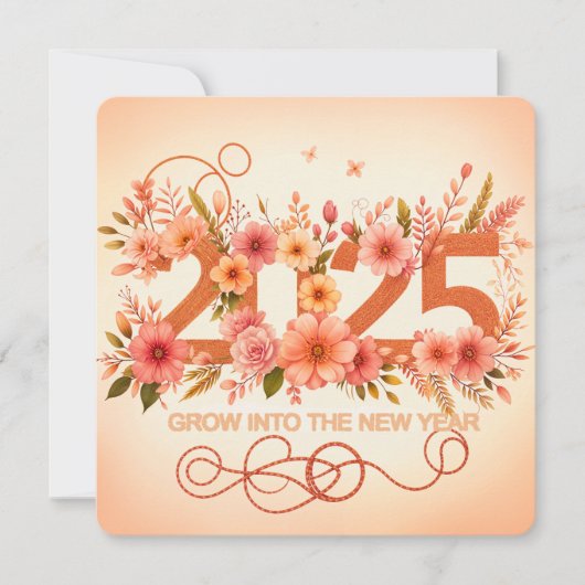 新しい年に花開く シーズンカード (正面)