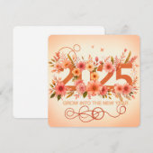 新しい年に花開く シーズンカード (正面/裏面)