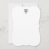 新しい年のお祝いデザインにお酢! 招待状 (裏面)