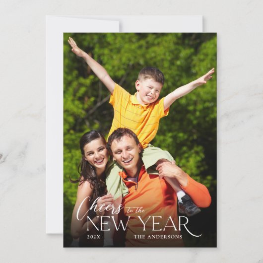 新しい年のお祝い写真 シーズンカード (正面)