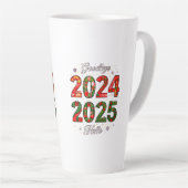 新しい年のウォーターボトル カフェラテマグ (右アングル)