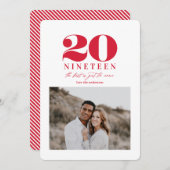 新しい年のグラフィック シーズンカード (正面/裏面)