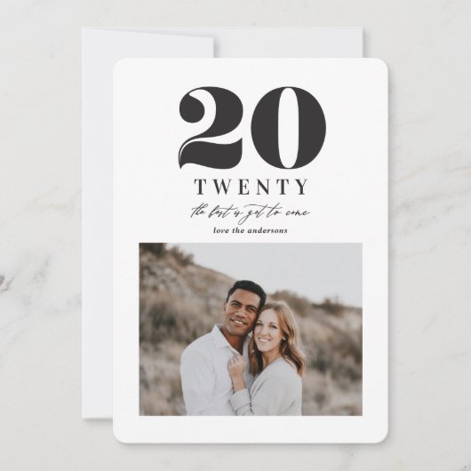 新しい年のグラフィック シーズンカード (正面)