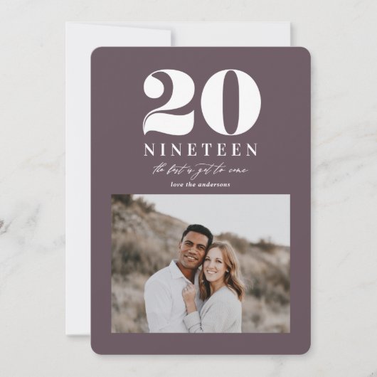 新しい年のグラフィック シーズンカード (正面)