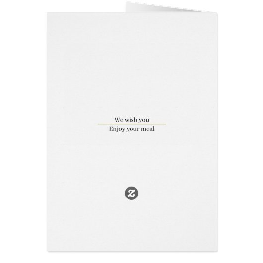 新しい年のメニュー (裏面)