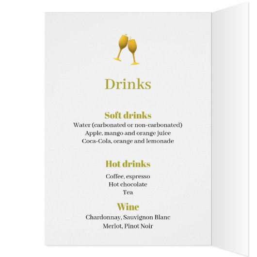 新しい年のメニュー (内側 (左))