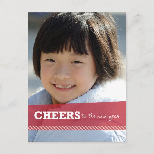 新しい年の乾杯 ポストカード (正面)
