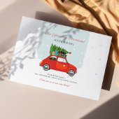 新しい年の冒険に新しいアドレスを移動 案内ポストカード