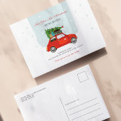 新しい年の冒険に新しいアドレスを移動 案内ポストカード