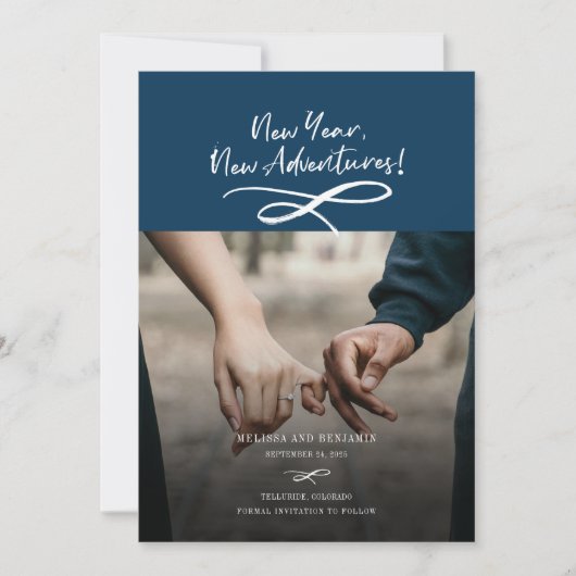 新しい年の新しい冒険の写真 セーブザデート (正面)