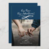 新しい年の新しい冒険の写真 セーブザデート (正面/裏面)