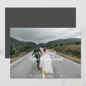 新しい年の新しい冒険 | 新婚写真 フラット シーズンカード (正面/裏面)