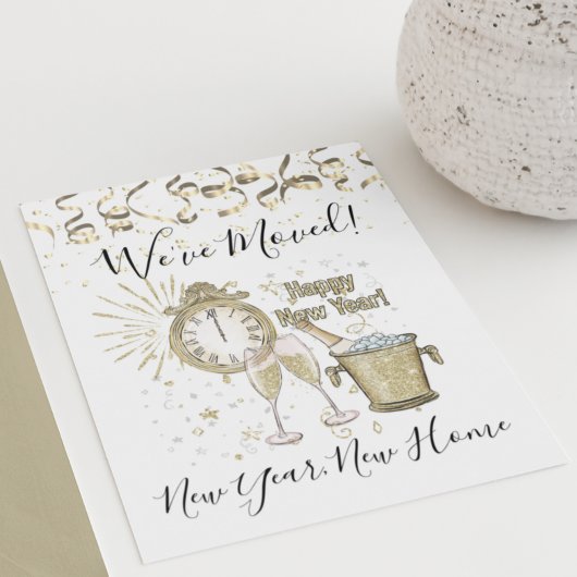 新しい年の発表金ゴールド シーズンカード