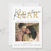 新しい年を祝う写真 シーズンカード (正面)