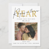 新しい年を祝う写真 セーブザデート (正面)