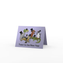 新しい年を祝って乾杯