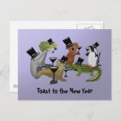 新しい年を祝って シーズンポストカード (正面/裏面)