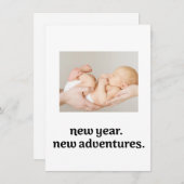 新しい年新しい冒険新しい命の誕生 シーズンカード (正面/裏面)