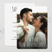 新しい年新しい冒険 オーダーメイドエンゲージメントフォト シーズンカード (正面/裏面)