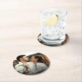 新しい年新しい冒険 日程を確保してね フォト ラウンドペーパーコースター (インサイチュ)