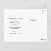 新しい年新しい家家族の習慣写真と家 ポストカード (裏面)