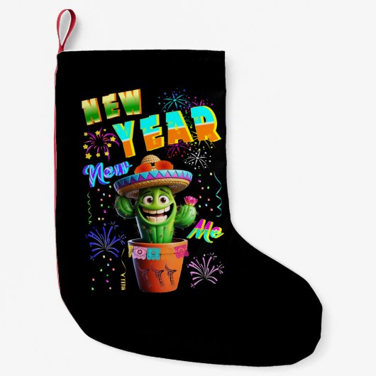 新しい年 スモールクリスマスストッキング (正面)