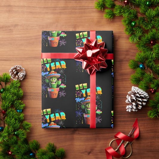 新しい年 ラッピングペーパー (クリスマスギフト)
