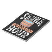 新しい幸せな時間をサウナ ノートパッド (回転)