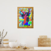 新しい幾何学模様 ポスター (キッチン)