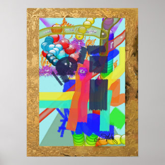 新しい幾何学模様 ポスター