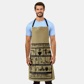 新しい広告のガイドギフト エプロン (着用した状態)