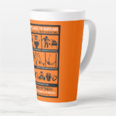 新しい広告のガイドギフト カフェラテマグ (右アングル)