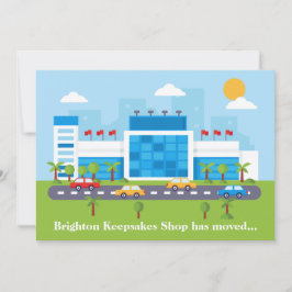 新しい店舗のご案内 かわいいショッピングモールへの移転のお知らせ 案内状