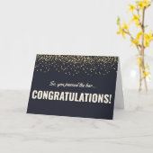 新しい弁護士のバーカードを渡し、おめでとう カード (黄色い花)