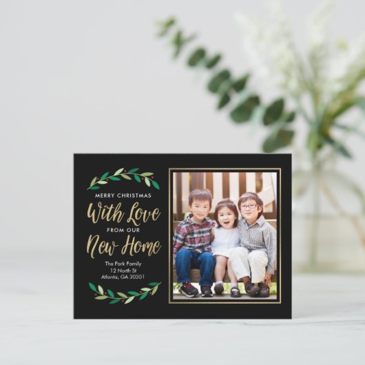 新しい引っ越しのお知らせ休日はがき シーズンポストカード (スタンド正面)