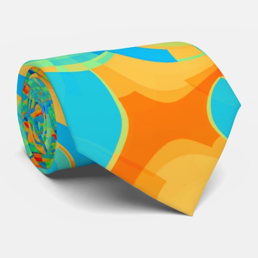 新しい形状 – 抽象芸術パターンタイ ネクタイ (ロール)