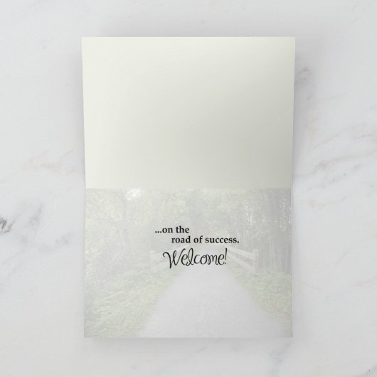 新しい従業員の成功 カード (内部)