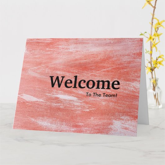 新しい従業員の歓迎 カード (黄色い花)