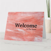 新しい従業員の歓迎 カード (正面)