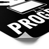 新しい得エラー進行プログラマコーディング ポスター (角)