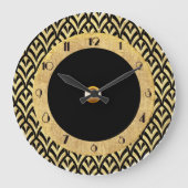 新しい循環アールデコスタイル ラージ壁時計 (正面)