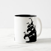 新しい微風の前のWindshipのくねり ツートーンマグカップ (正面右)