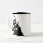 新しい微風の前のWindshipのくねり ツートーンマグカップ (正面左)