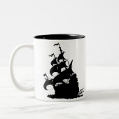 新しい微風の前のWindshipのくねり ツートーンマグカップ (左)