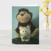 新しい息子の「養子縁組」 カード (黄色い花)