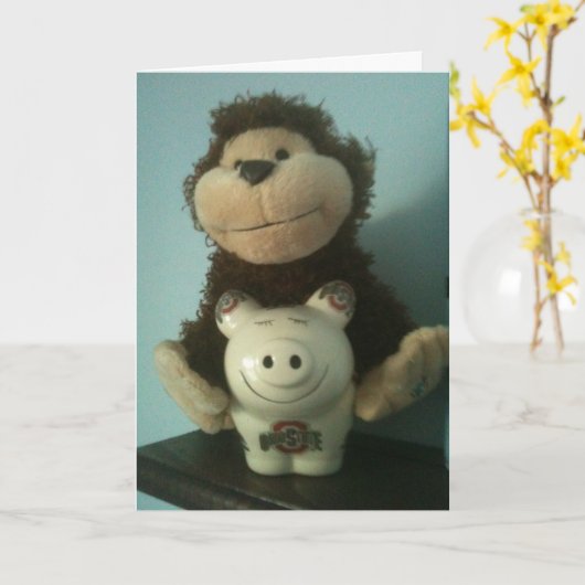 新しい息子の「養子縁組」 カード (黄色い花)