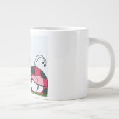 新しい愛の漫画を求愛する愛らしいレディバグ ジャンボコーヒーマグカップ (右)