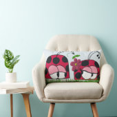新しい愛の漫画を求愛する愛らしいレディバグ ランバークッション (椅子)