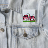 新しい愛の漫画を求愛する愛らしいレディバグ 缶バッジ (インサイチュ)