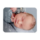 新しい愛の誕生お知らせ写真 マグネット (横)